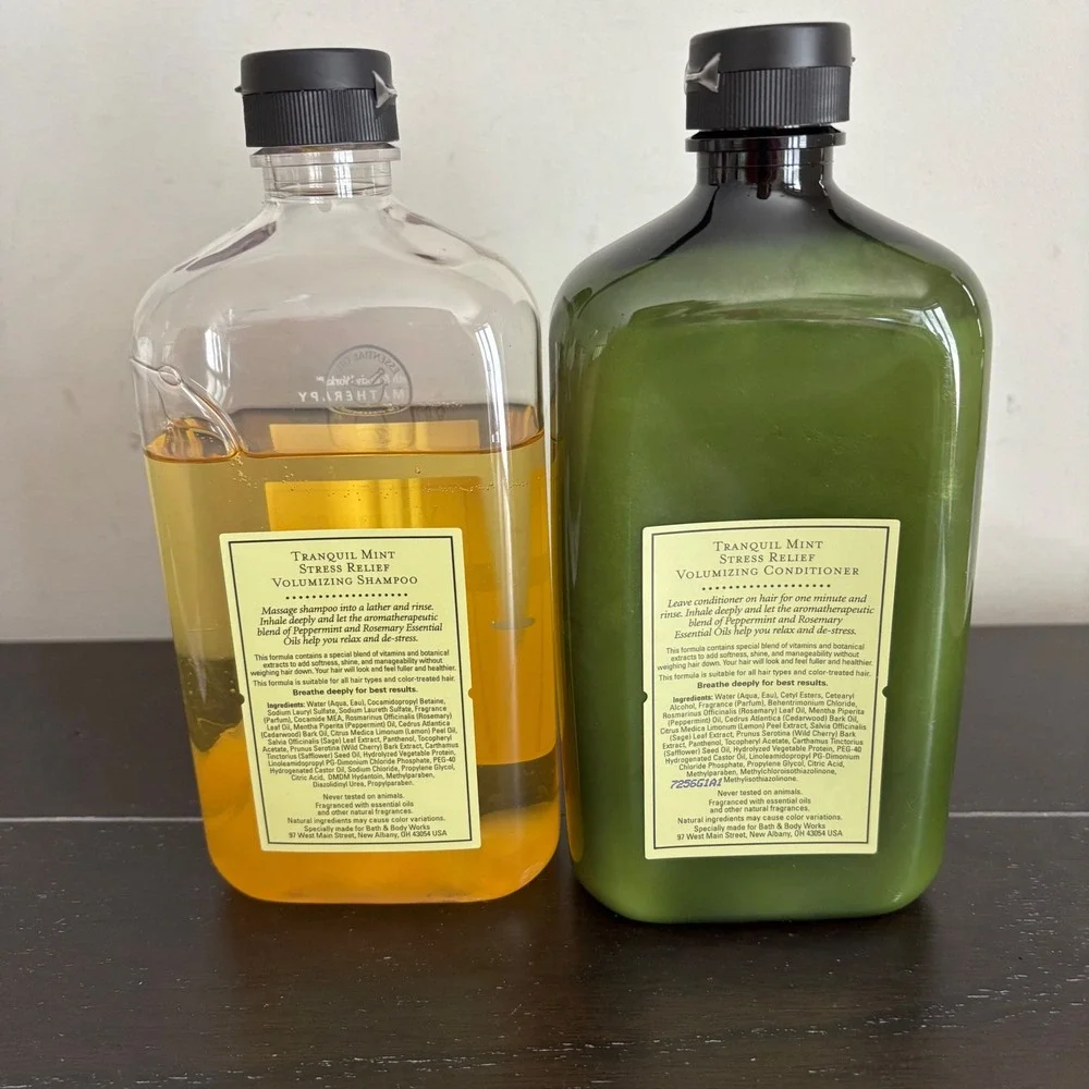 Bath & Body Works‎ Aromatherapy Tranquil Mint Volumizing Shampoo Conditioner Set